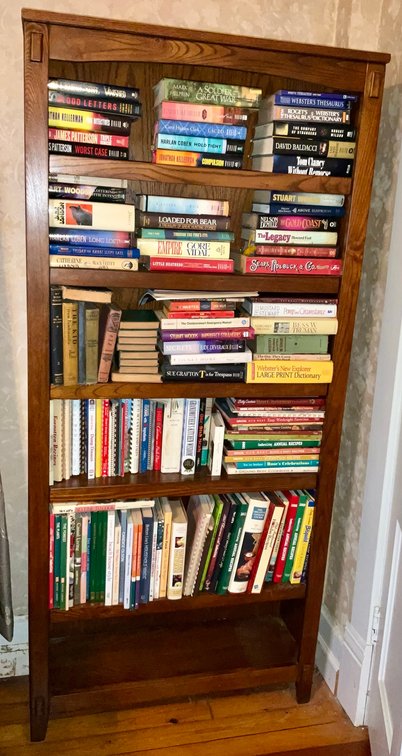 Oak 6 Tier Bookshelf