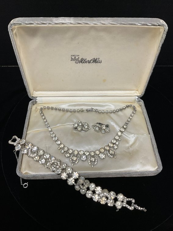 Albert Weiss Demi-Parure Necklace & Earrings, & Bracelet