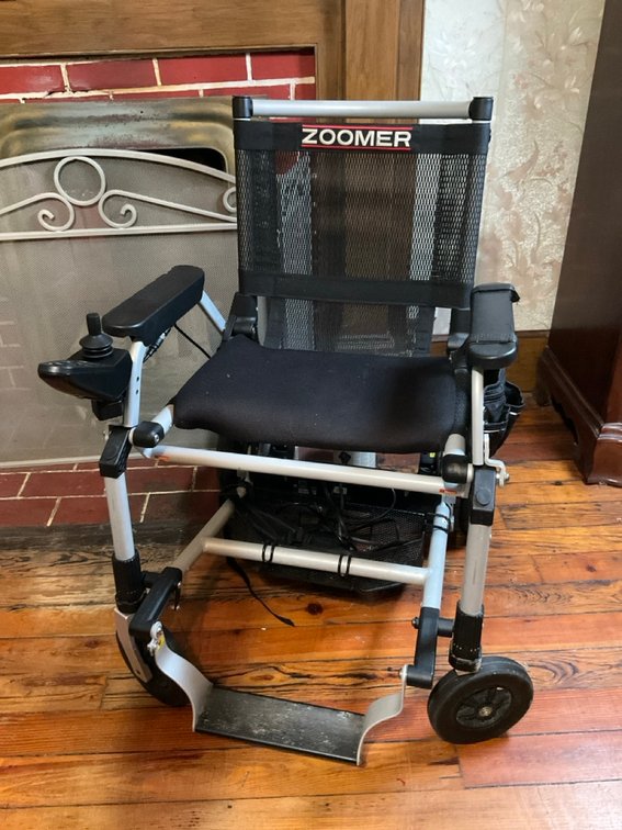 Journey Zoomer Electric Wheelchair With Joystick Control & Charging Cord