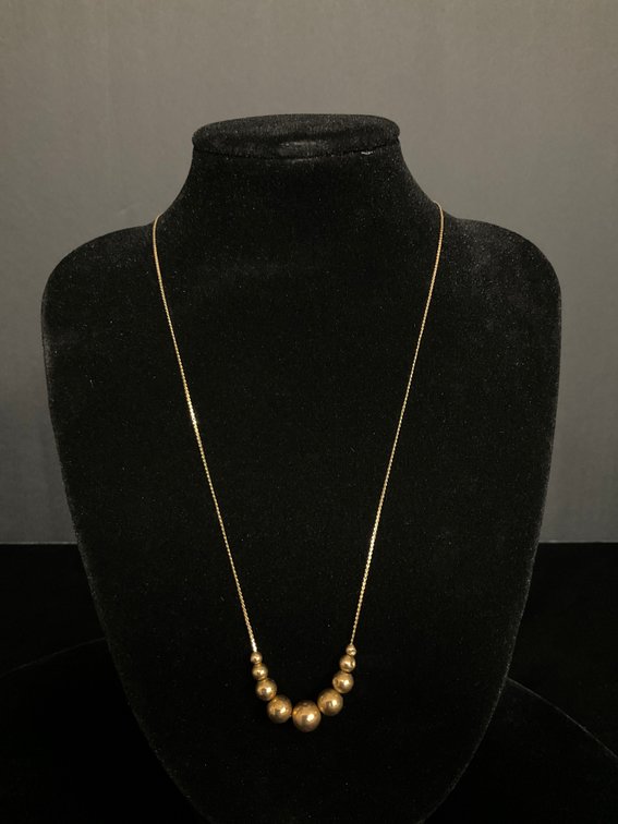 14K Gold Fine Link Chain 18 Inches Long