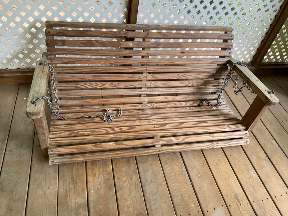Wooden Porch Swing