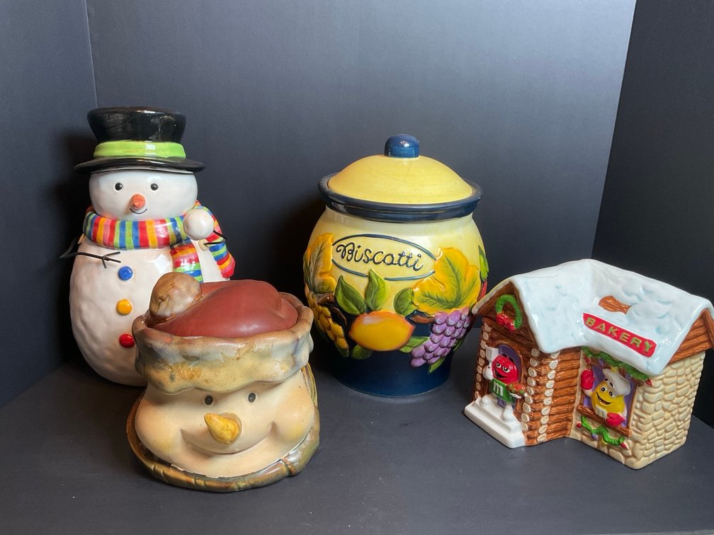 Retro M & M's Ceramic Cookie Jar & More