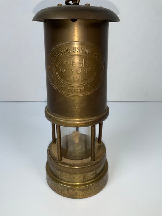 Brass Authentic Sailing Wear Type SL Safety Lamp Lantern