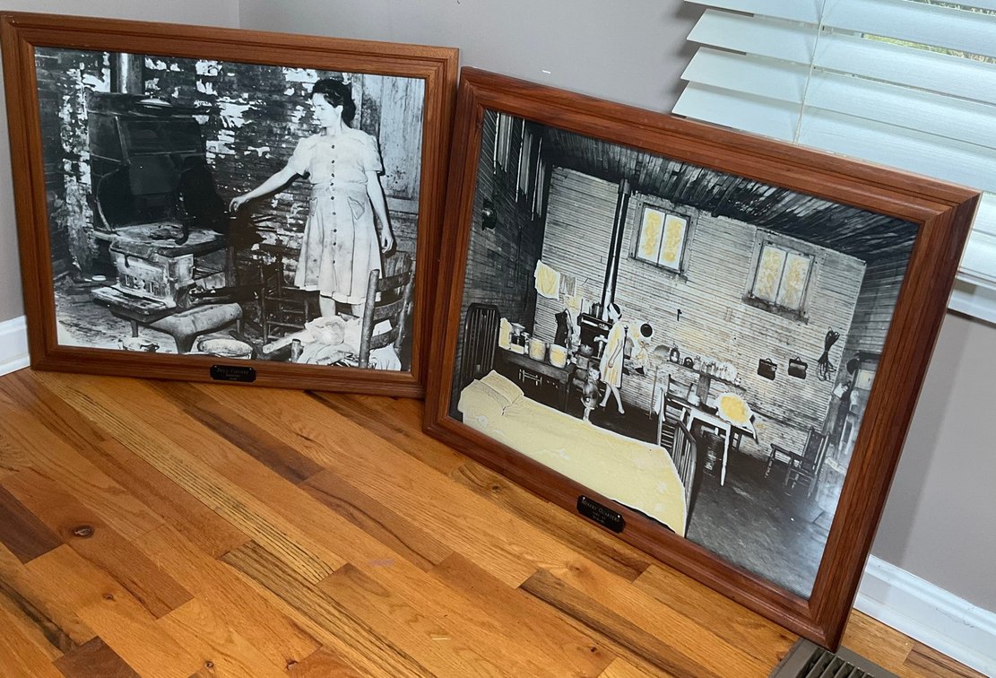 Framed Kentucky Appalachian Coal Miner Life Documentary Photography Prints Pair