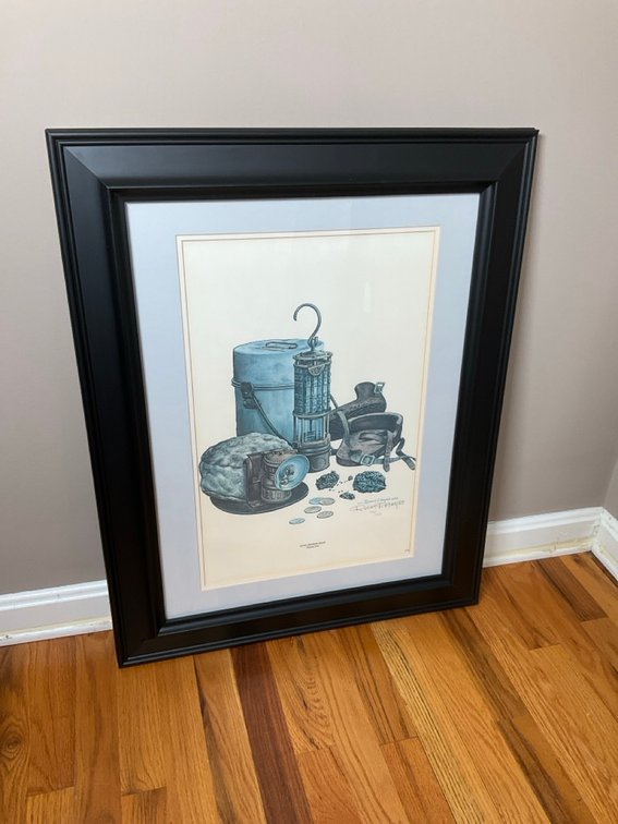 Framed Coal Mining Art Prints Including Robert T Hayes Signed