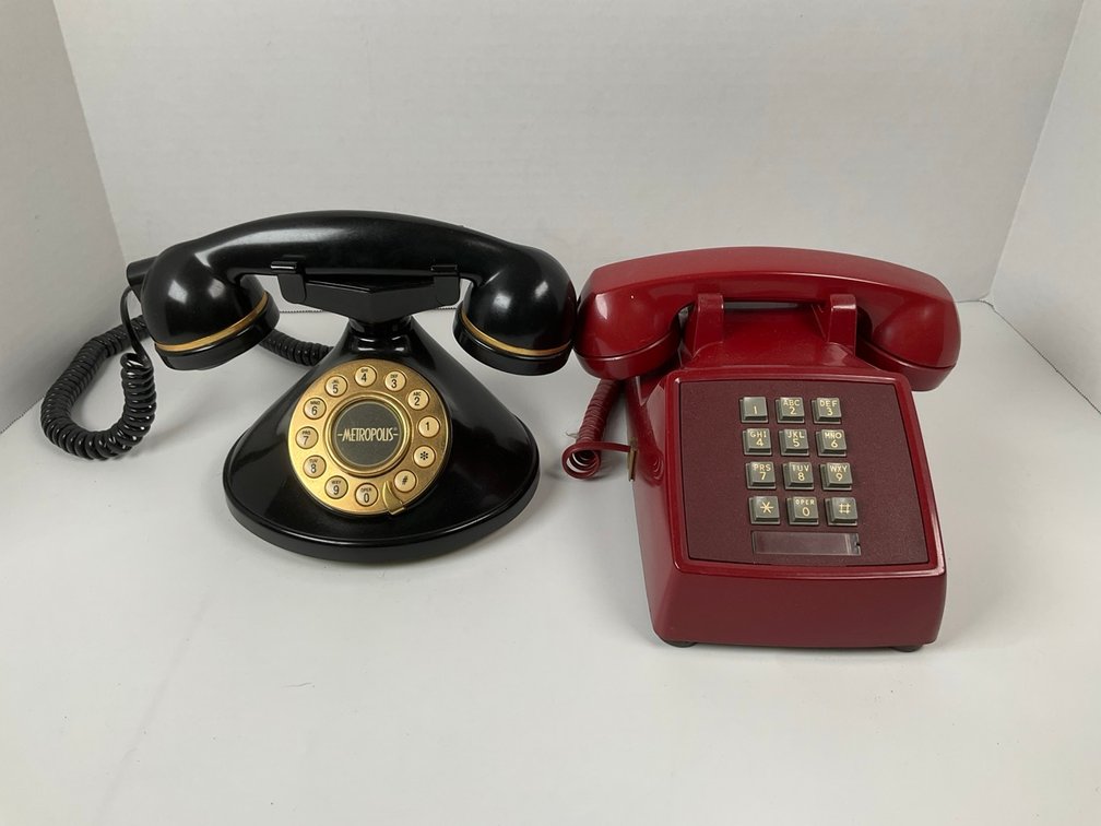 Conair Metropolis Retro Phone and AT&T Touch Tone Telephone