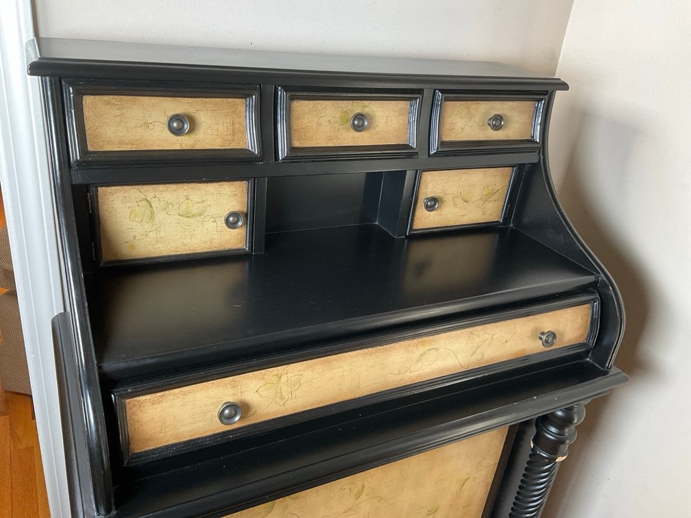 Pulaski Furniture Hand Painted Accent Secretary Desk With Power Strip