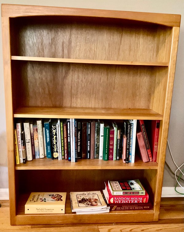 Solid Wood Four Tier Bookcase