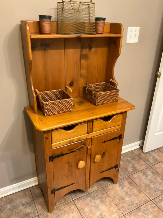 Solid Pine Step Back Welsh Dresser Cottage Cupboard Hutch