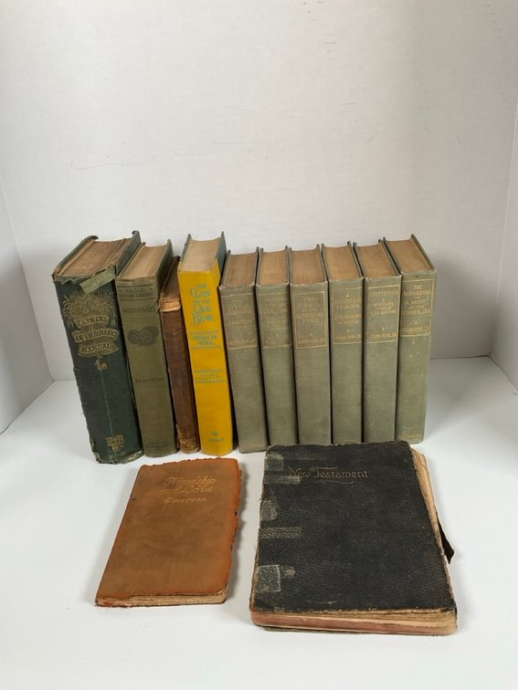 Antique and Modern Hardcover Book Collection Featuring John Fox Jr Works