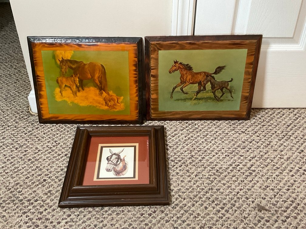 C Don Ensor Great Kate Print and Plast Plak Horse Plaques