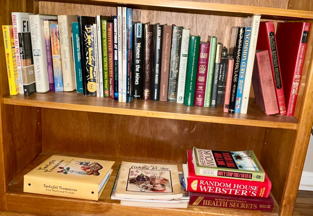 Assorted Book Collection Including Outdoor Literature, Fiction,  Nonfiction and Reference