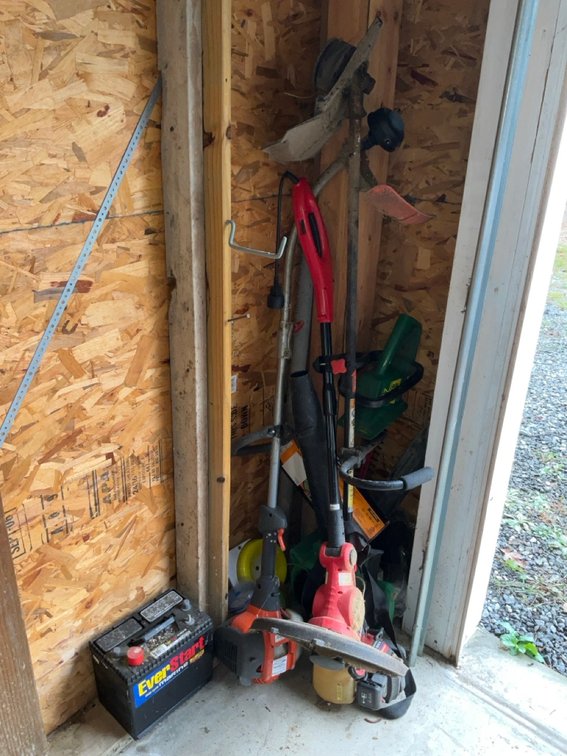 Troy-Bilt Brushcutter and Black & Decker Garden Tools Assortment
