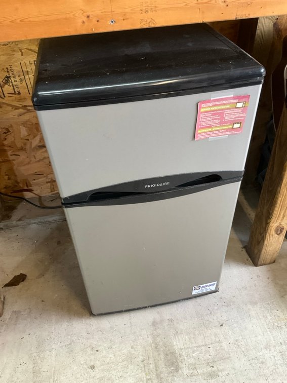 Frigidaire 3.1-Cu. Ft. Compact Refrigerator Freezer Two-Door Silver