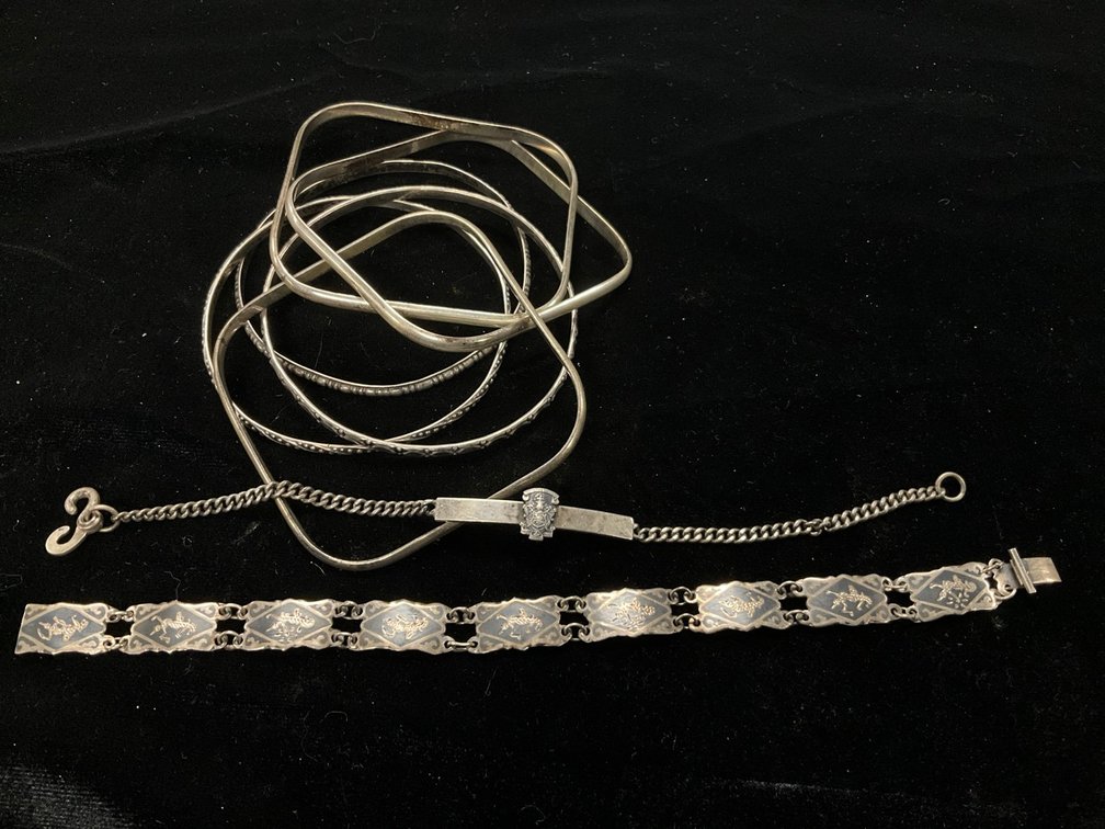 6 Sterling Bracelets