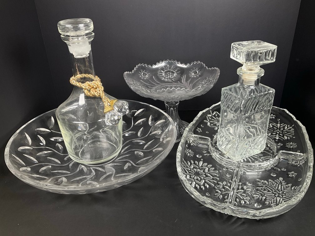 Large Lot of Clear Glassware