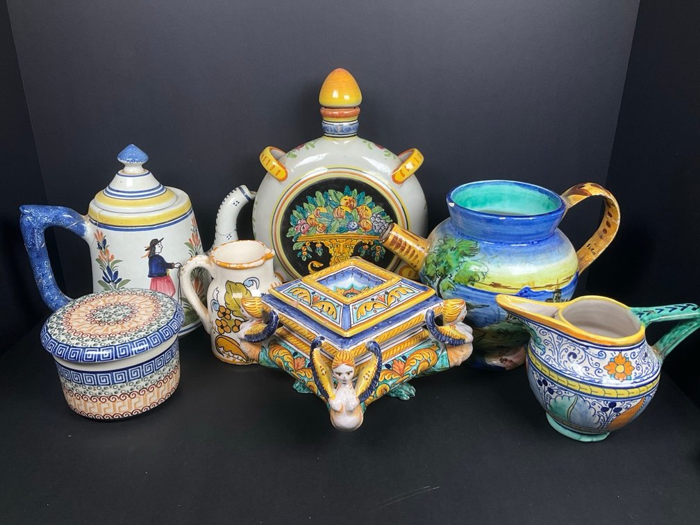Painted Italian Pottery Pieces