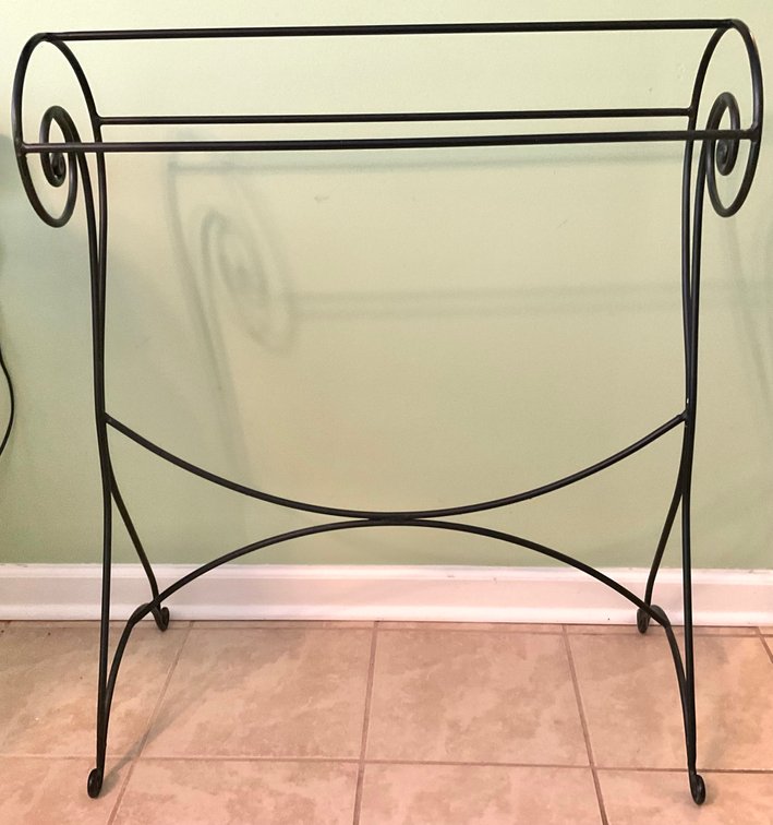 Wrought Iron Blanket or Quilt Rack