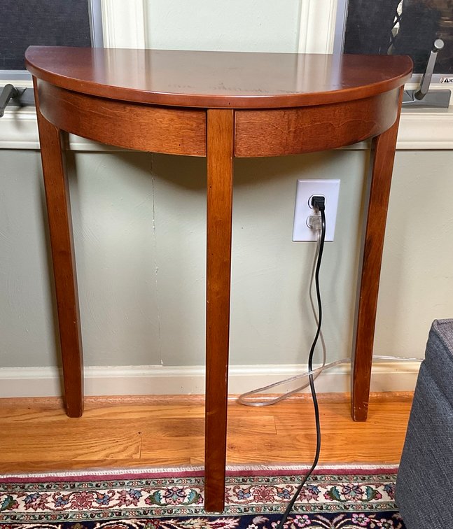 Half Moon Style Accent Table