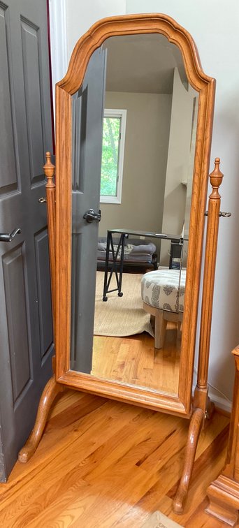 Oak Full Length Mirror by Kincaid
