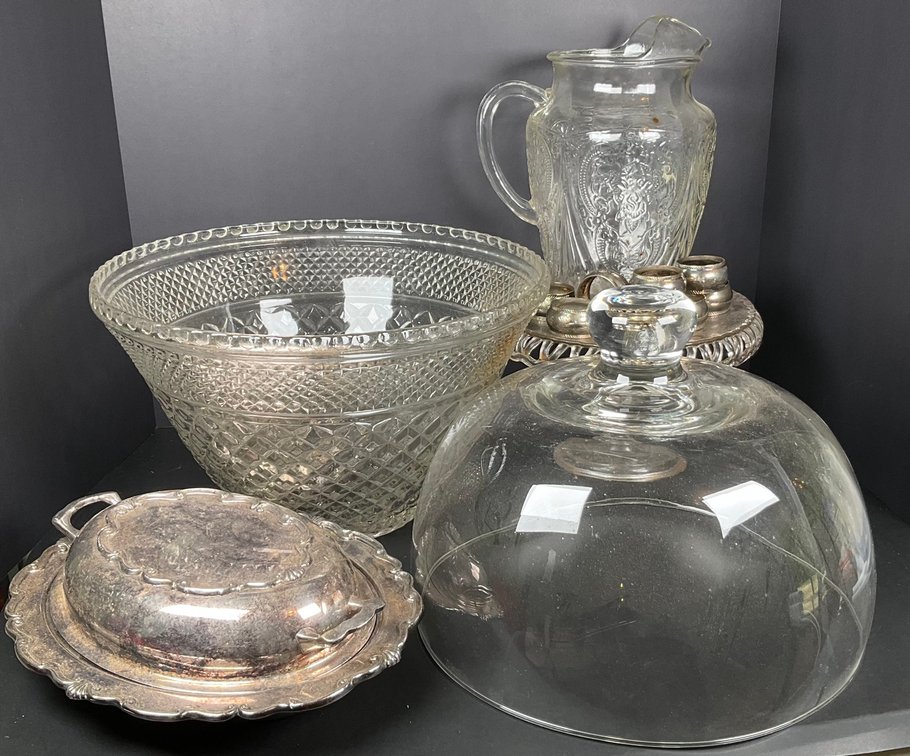 EAPG Pitcher, Silverplate Server and More