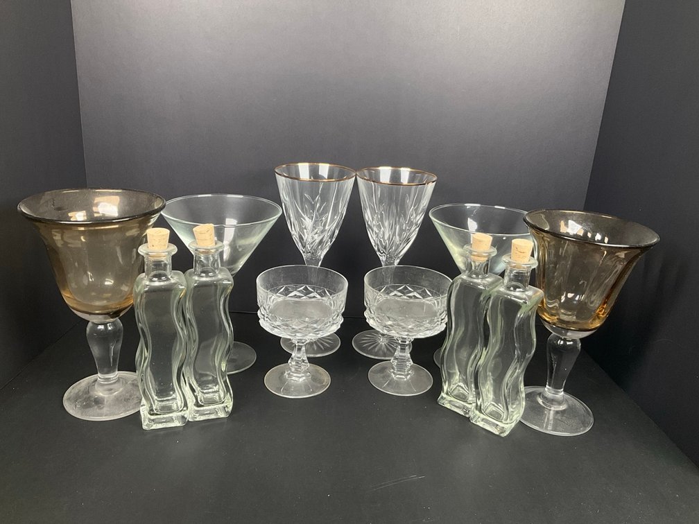 Variety of Cocktail Glasses & More