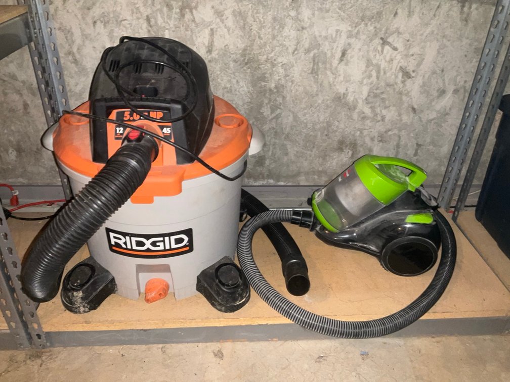 Rigid Wet Dry Shop Vac & Bissell Vac