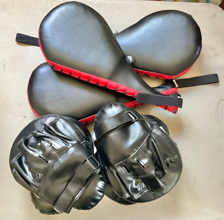 Martial Arts Kicking Paddles & Punch Target Gloves