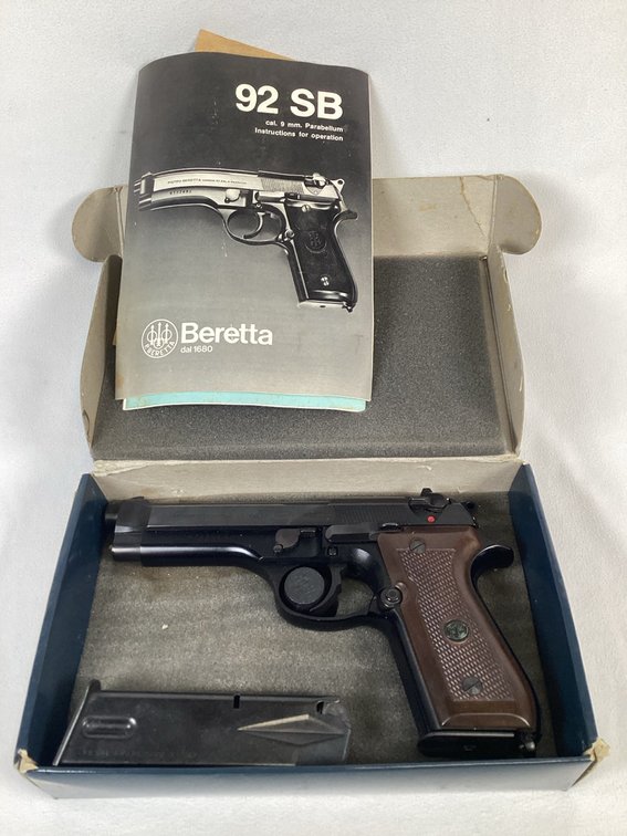 Beretta Model 92SB Pistol in 9mm