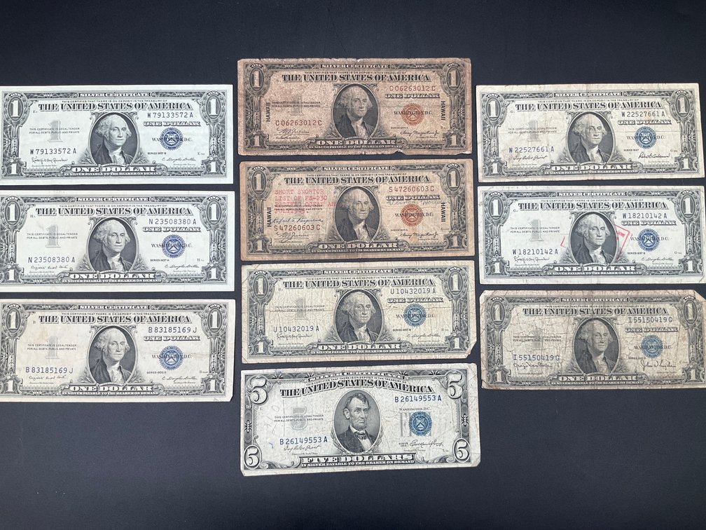 Group of Small Silver Certificates