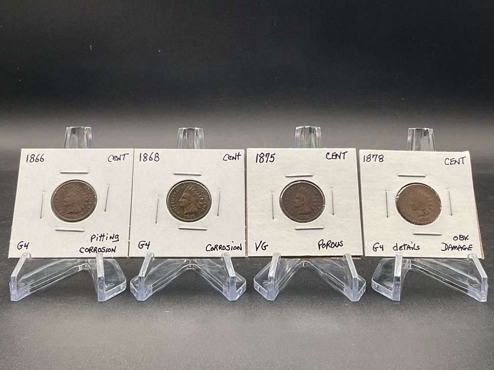 Four Better Dates, Indian Cents, With Planchet Concerns