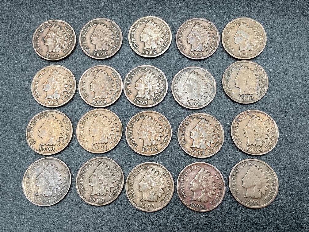 Twenty Indian Coin Set