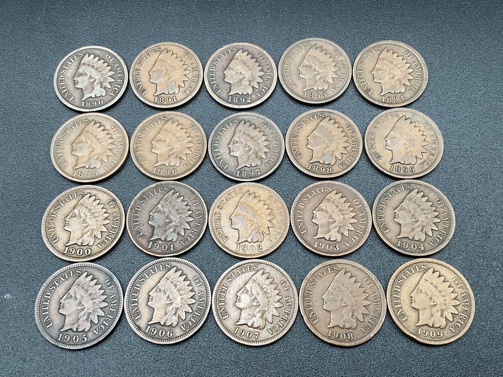 Twenty Indian Coin Set