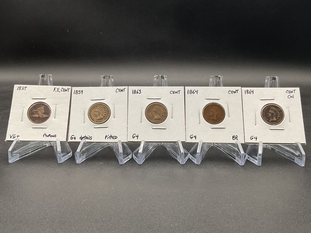 Five Early Date Cents