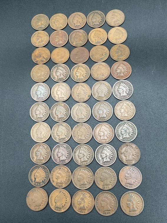 Roll (50 coins) of Circulated Indian Cents
