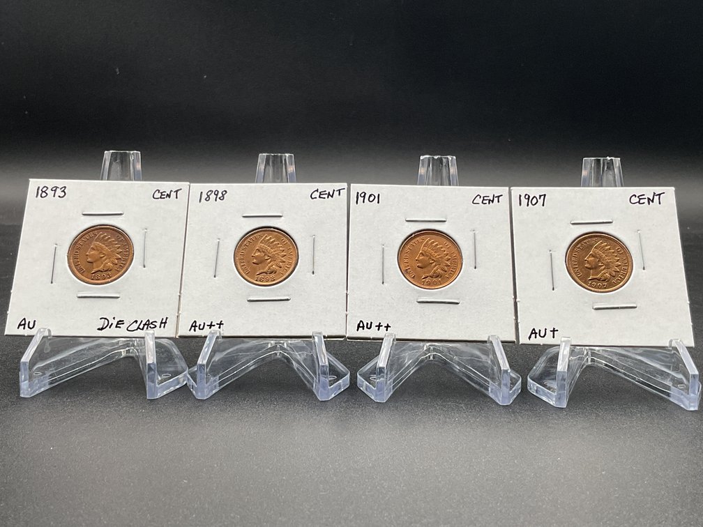 Four Indian Cents in Better Grades