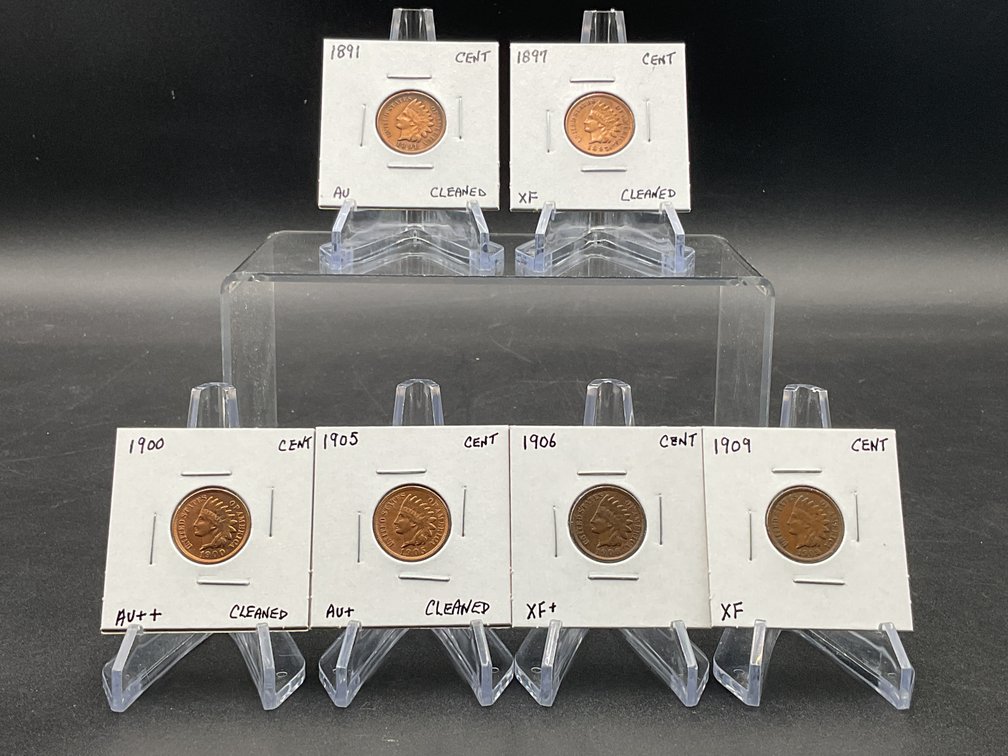 Six Indian Cents