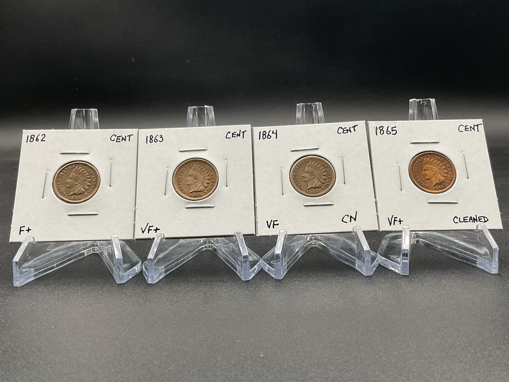 Four Early Years Indian Cents