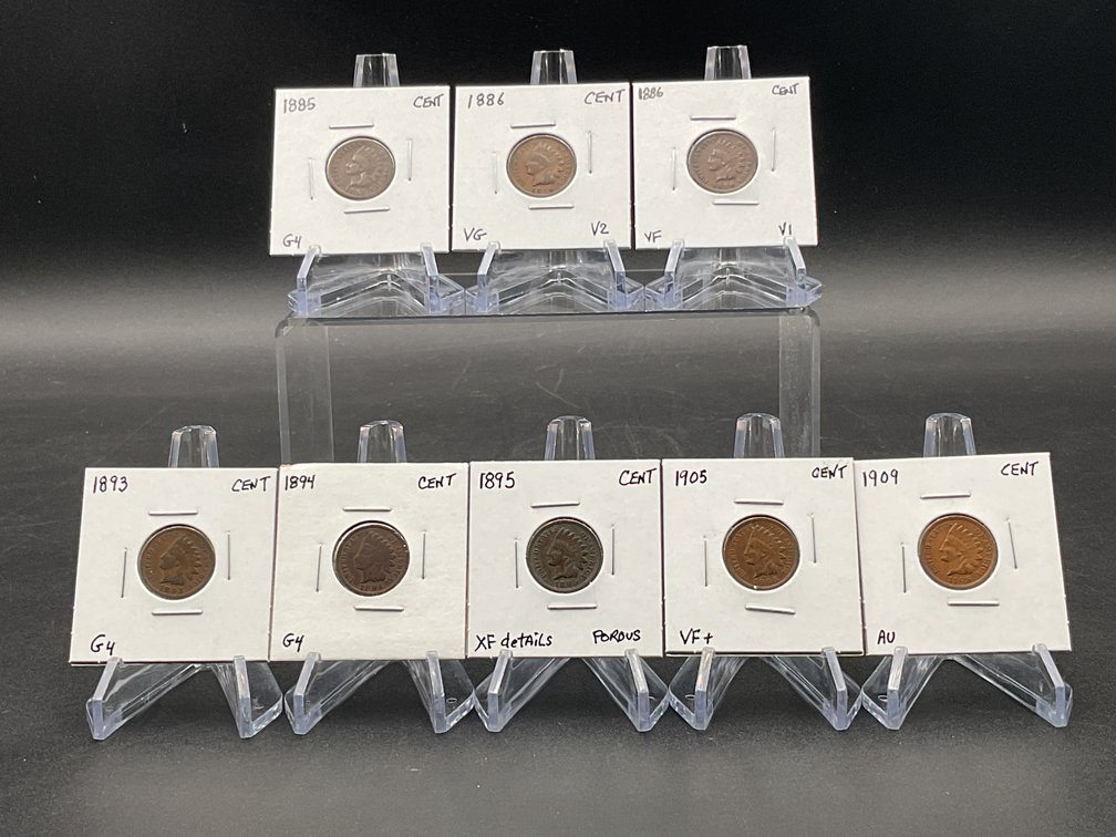 Eight Indian Cents