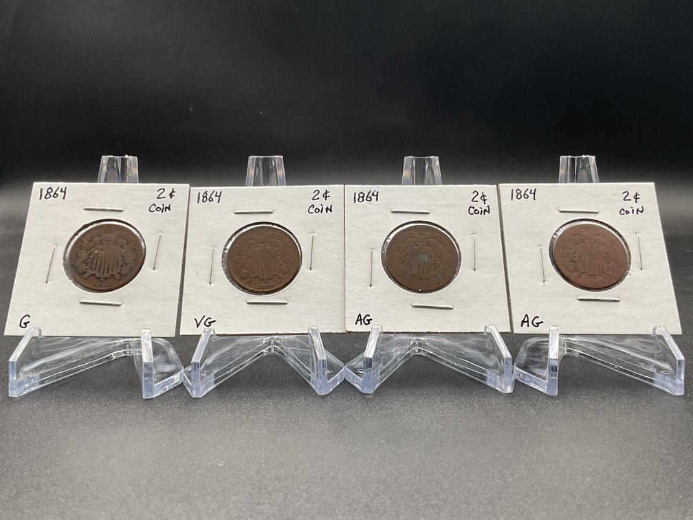 Four Two-Cent Coins