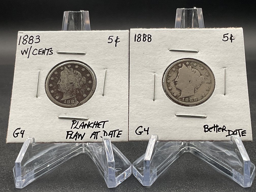 Two Better Date Liberty Nickels