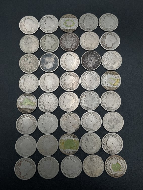 Roll of Circulated Liberty Nickels (40 Coins)