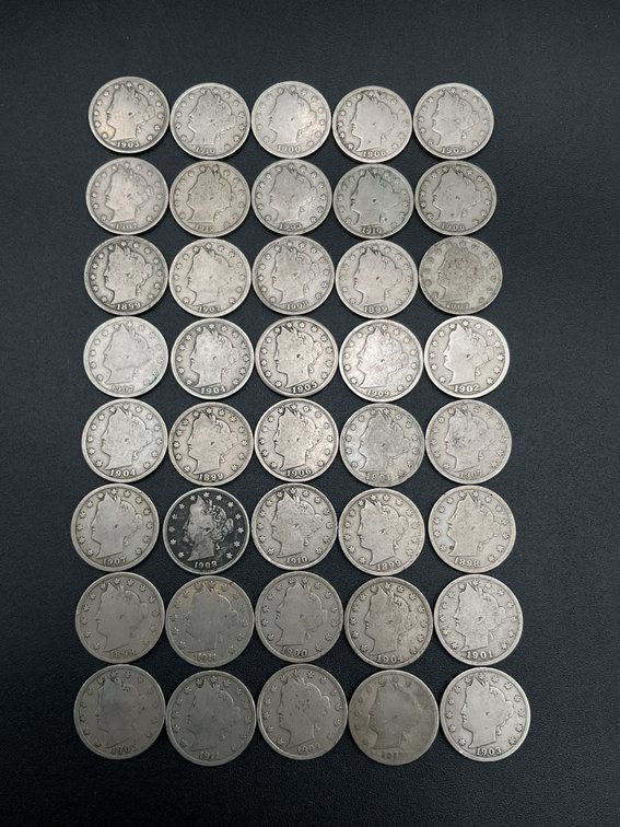 Roll of Circulated Liberty Nickels (40 Coins)