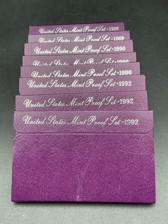8 Proof Sets in Original Government Packaging