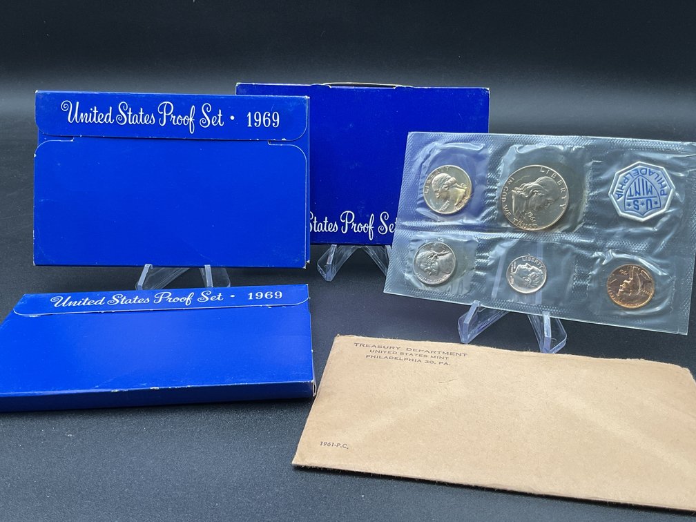 4 Proof Sets featuring Silver Coins