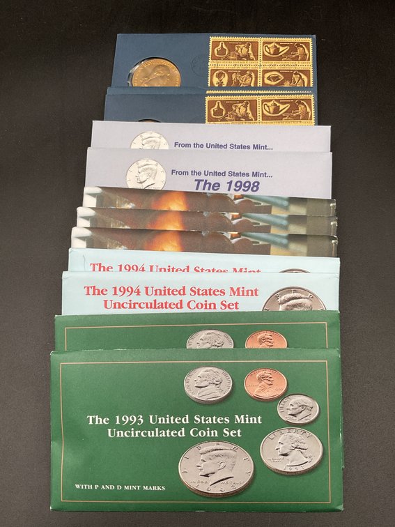 9 Mint Sets in Original Government Packaging
