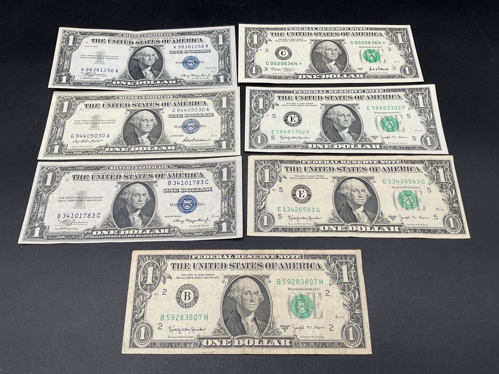 Group of 7 $1.00 Notes