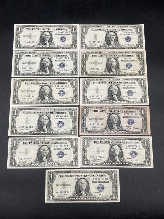10 Silver Certificates