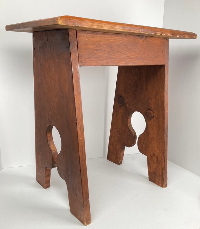 Tall Solid Wood Stool 1