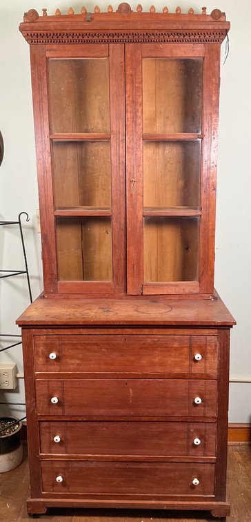 Late Victorian Stepback Cupboard